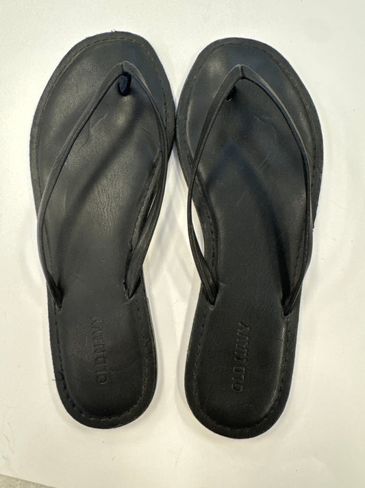 Sandals Flip Flops By Old Navy In Black, Size: 7