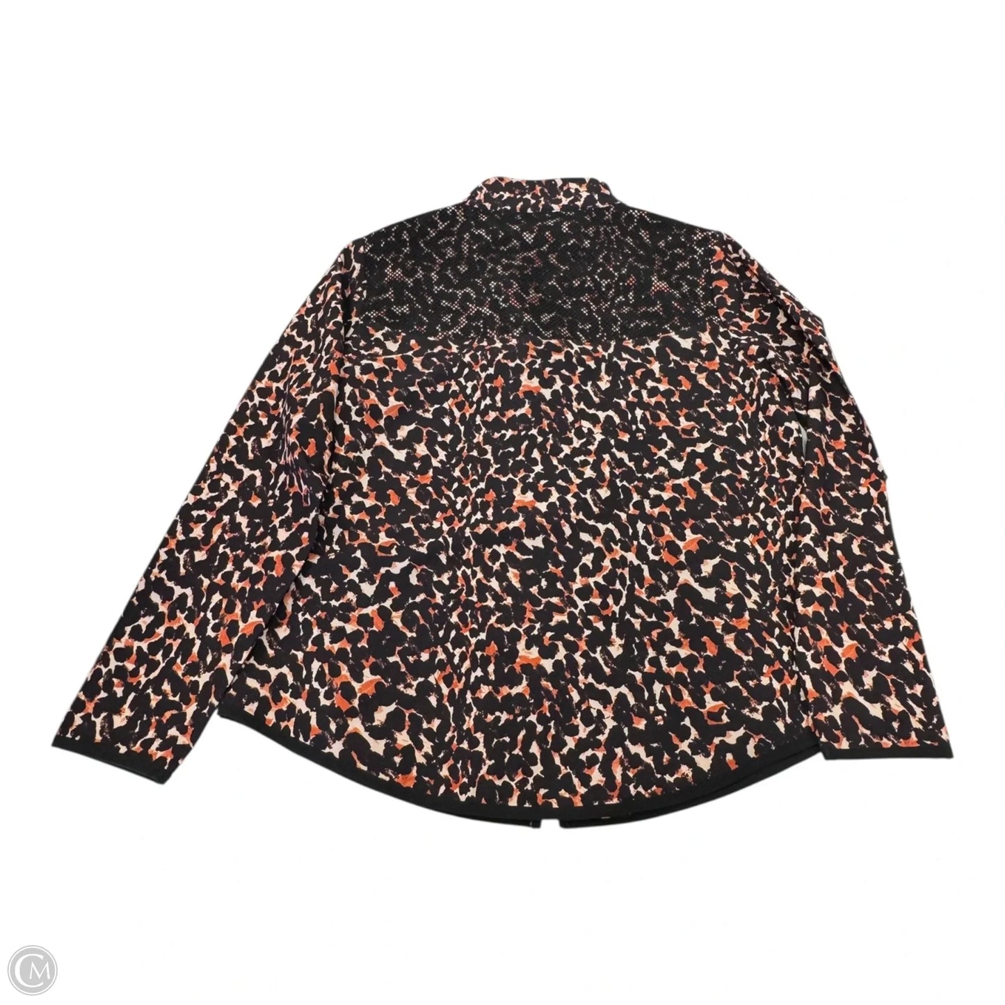 Jacket Windbreaker By Chicos In Animal Print, Size: 1 (M)