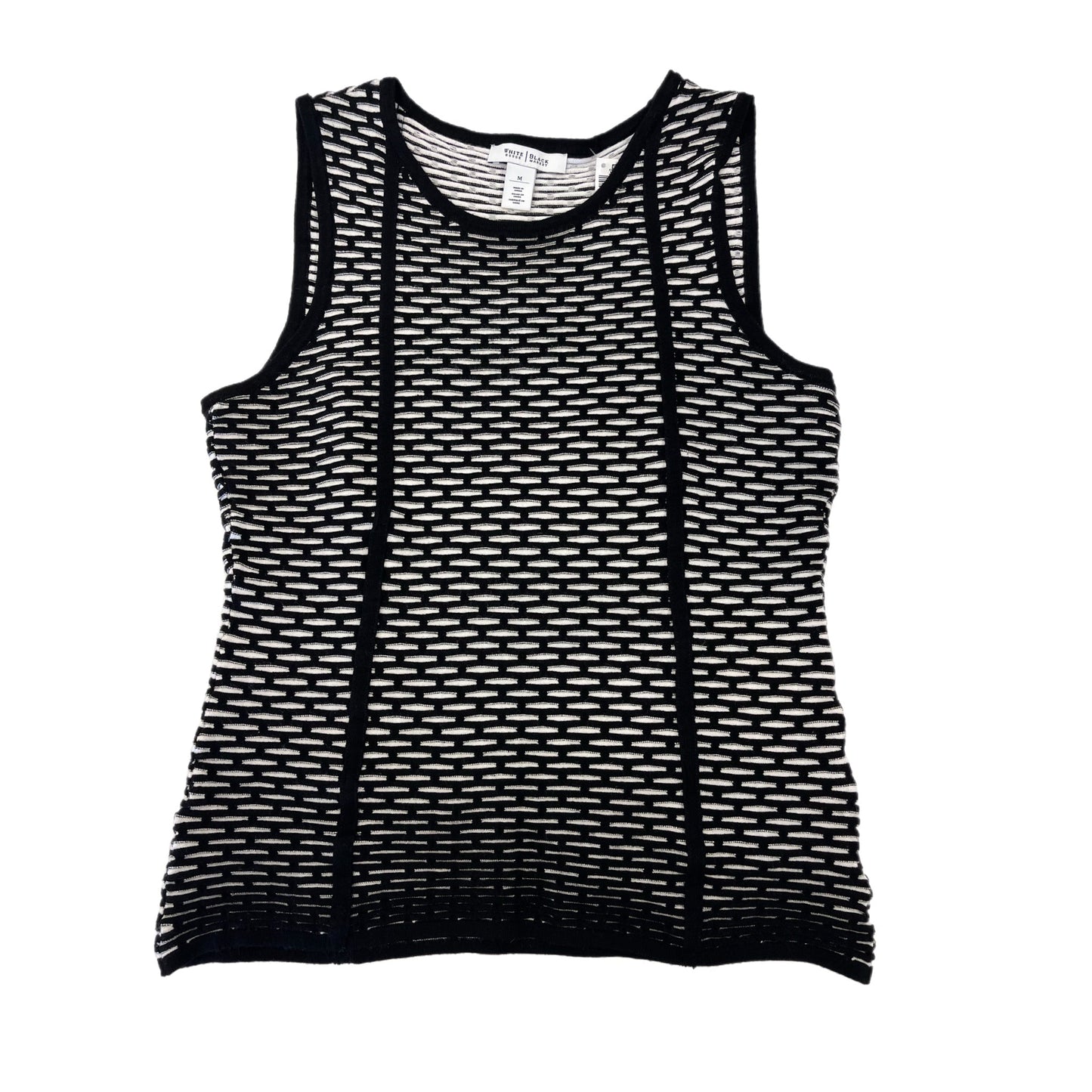 Top Sleeveless By White House Black Market In Black & White, Size: M