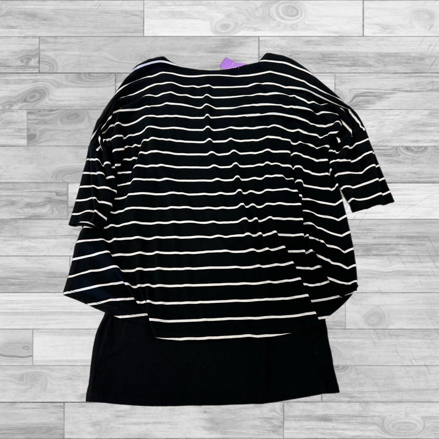 Top 3/4 Sleeve By White House Black Market In Striped Pattern, Size: S