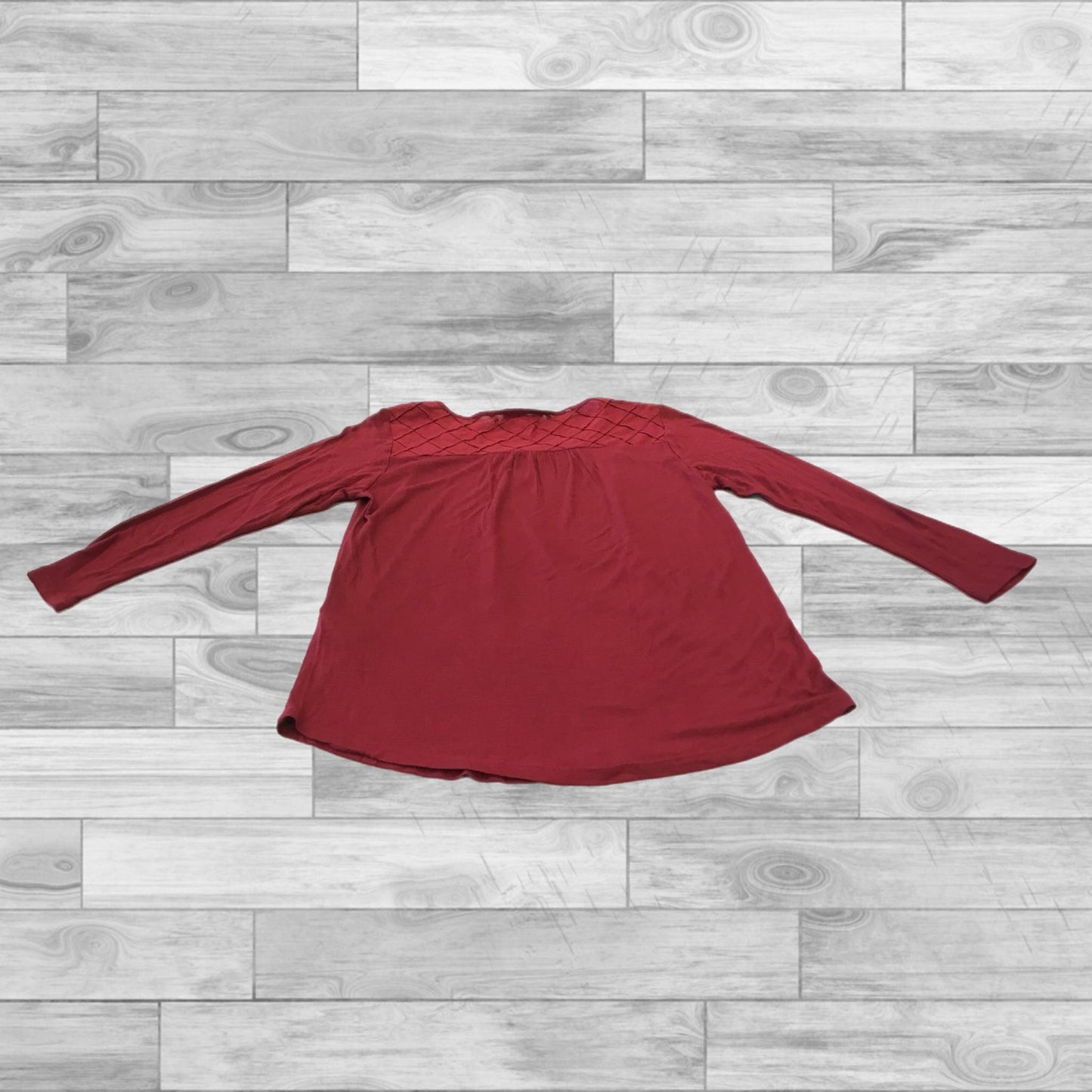 Top Long Sleeve By Lucky Brand In Red, Size: M