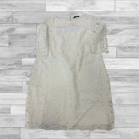 White Dress Casual Short Lauren By Ralph Lauren, Size L