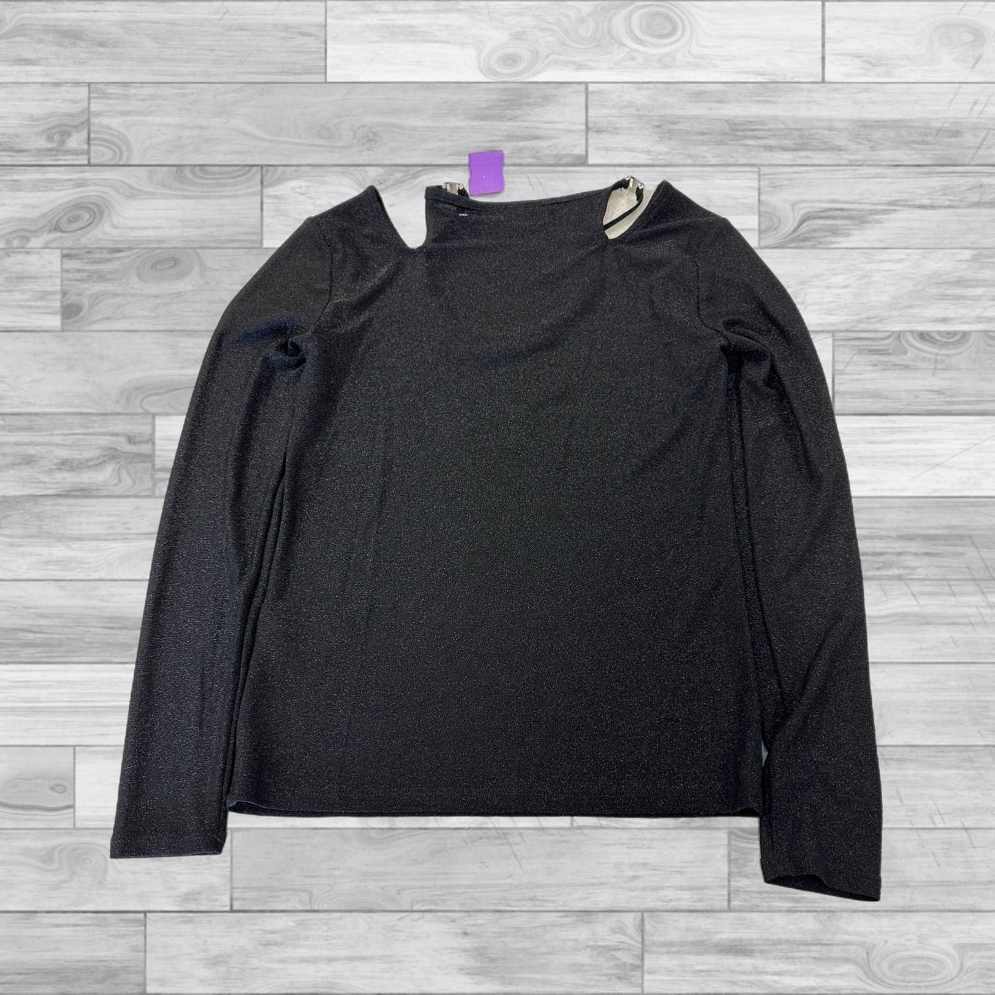 Top Long Sleeve By Dkny In Black, Size: S