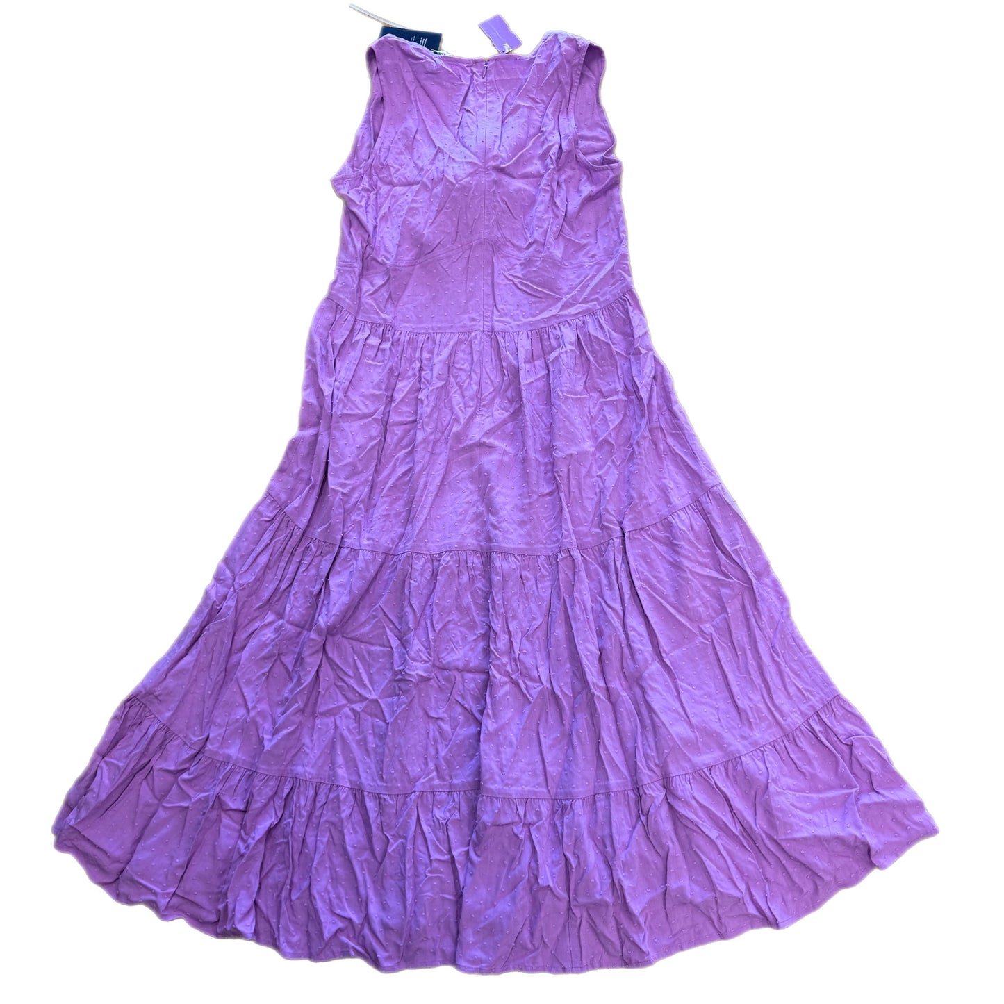 Purple Dress Casual Midi Clothes Mentor, Size 10