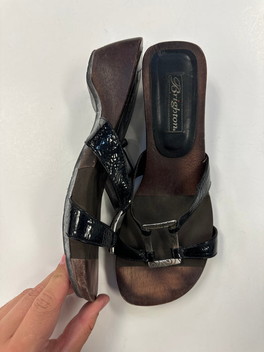 Sandals Heels Block By Brighton In Black, Size: 8