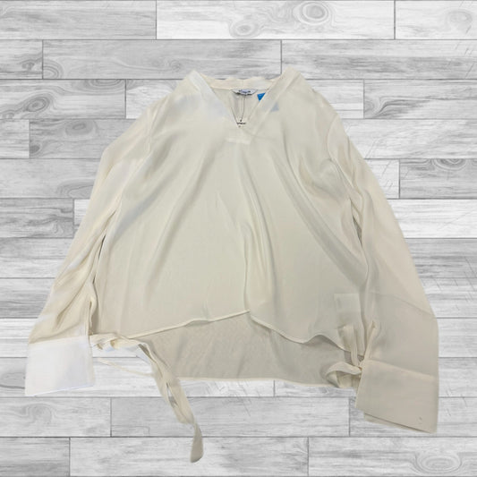 Top Long Sleeve By Express In Cream, Size: S