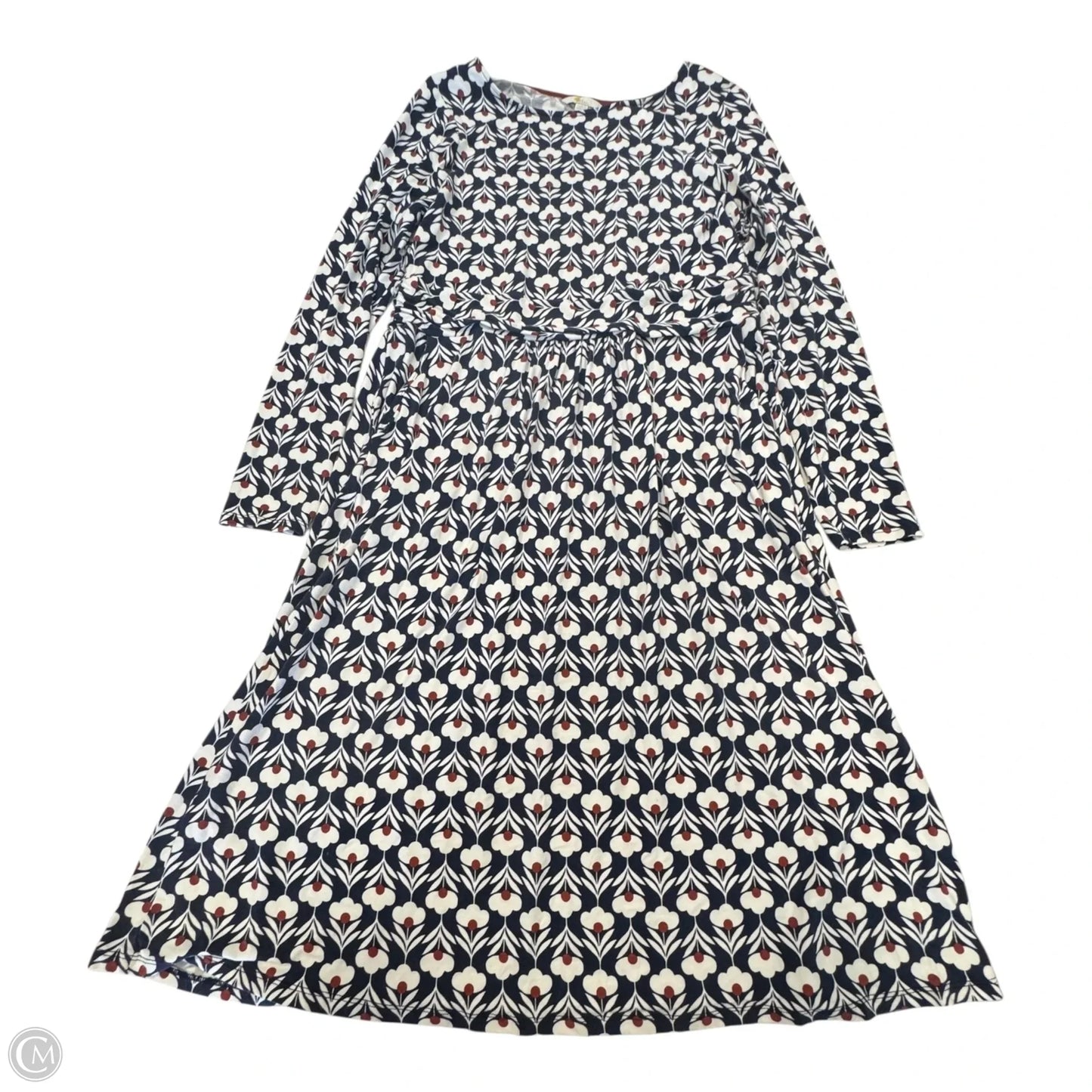 Dress Casual Short By Boden In Blue Red & White, Size: 14