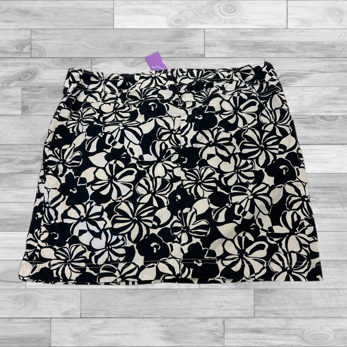 Skirt Mini & Short By Loft In Black & White, Size: 14