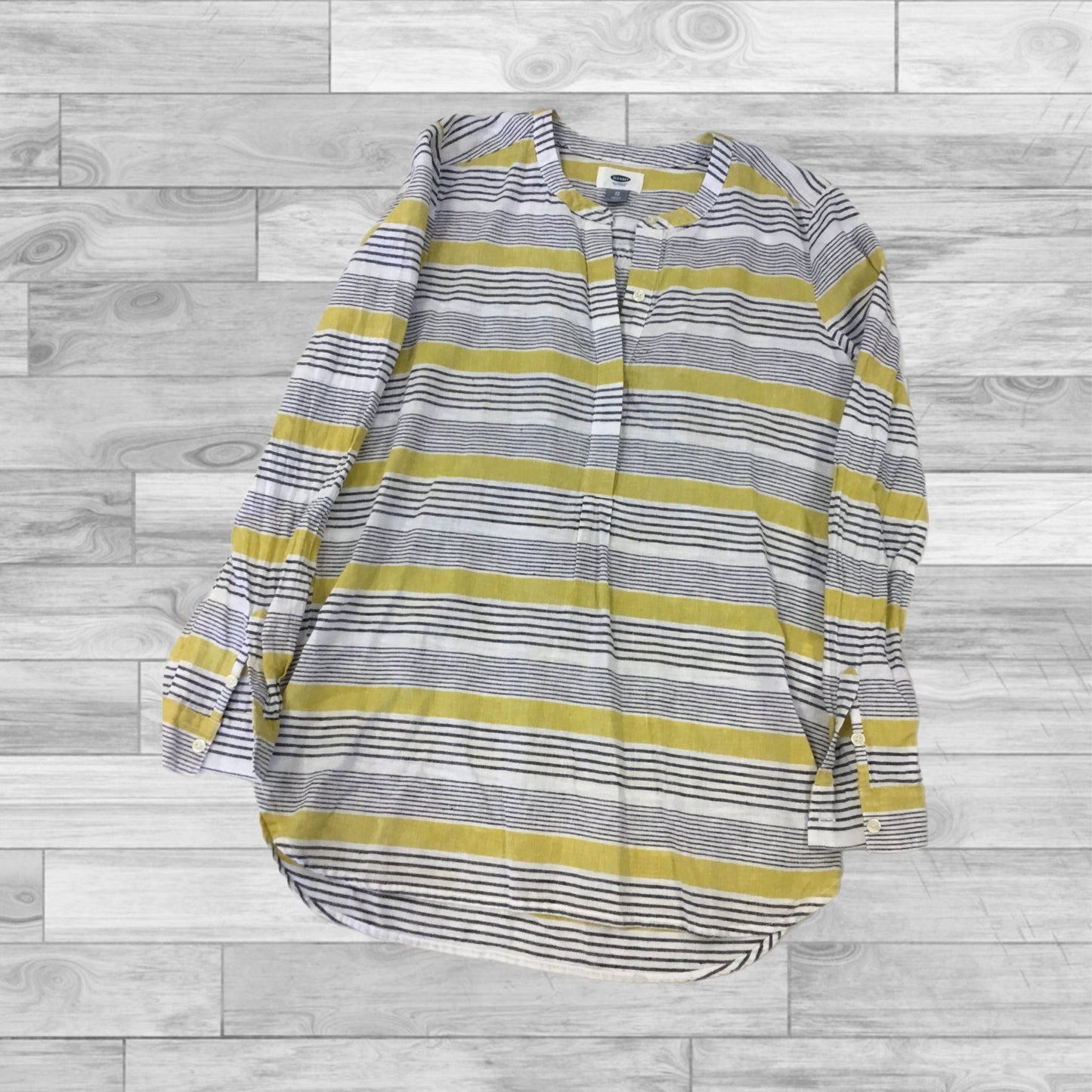 Top Long Sleeve By Old Navy In Striped Pattern, Size: Xs