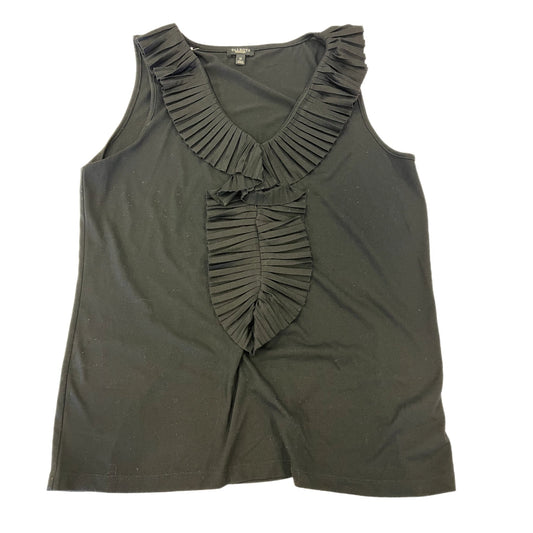 Top Sleeveless By Talbots In Black, Size: M