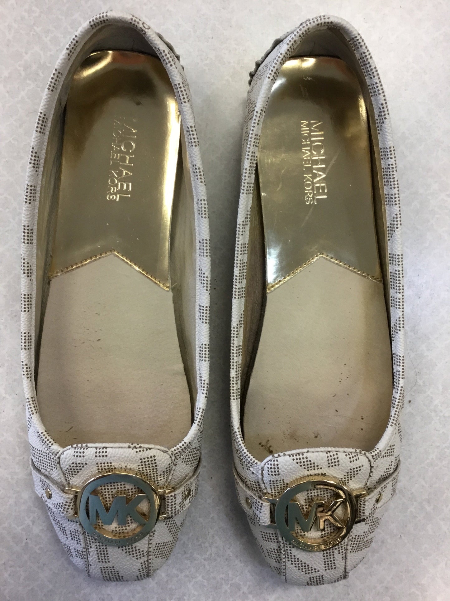 Shoes Flats By Michael By Michael Kors In White, Size: 9