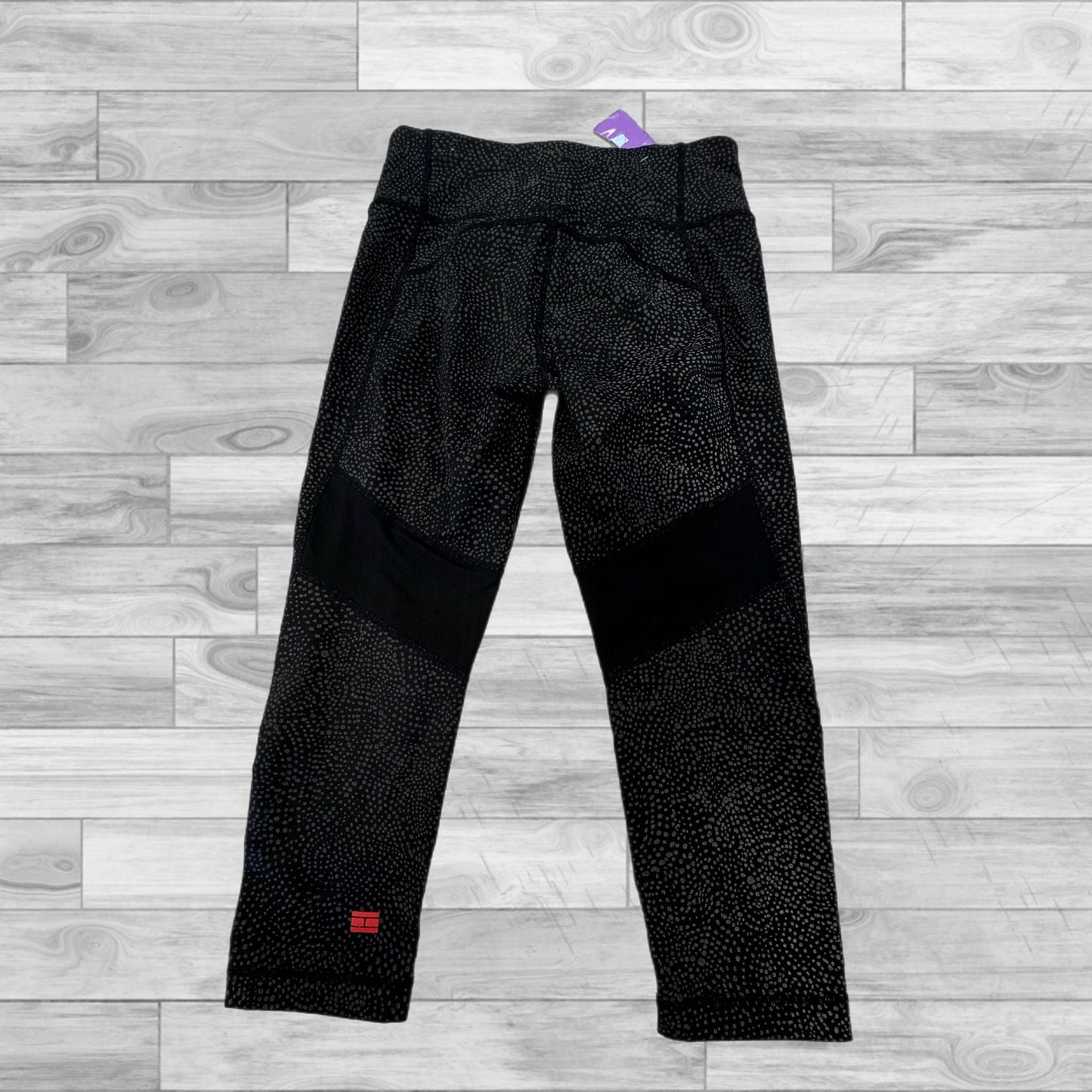 Athletic Capris By Tommy Hilfiger In Black & Grey, Size: S