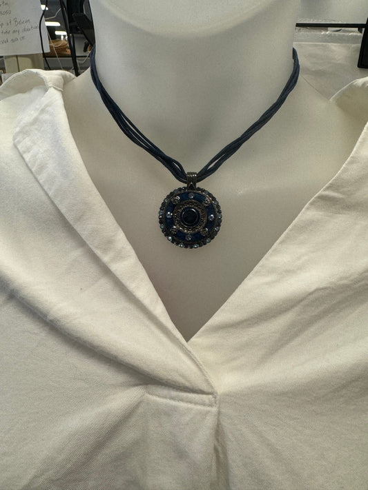 Blue Necklace Choker & Collar Clothes Mentor