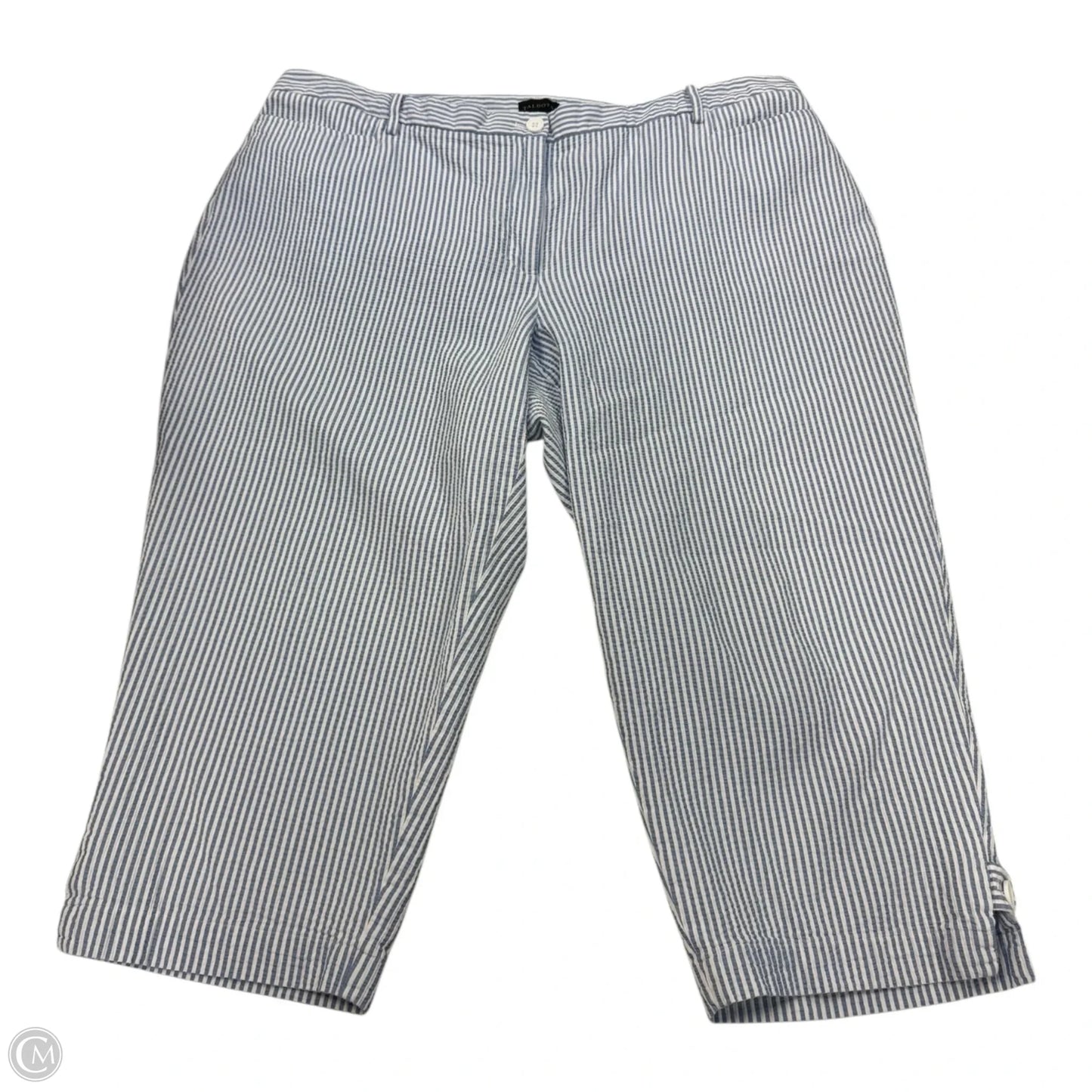 Capris By Talbots In Striped Pattern, Size: 22