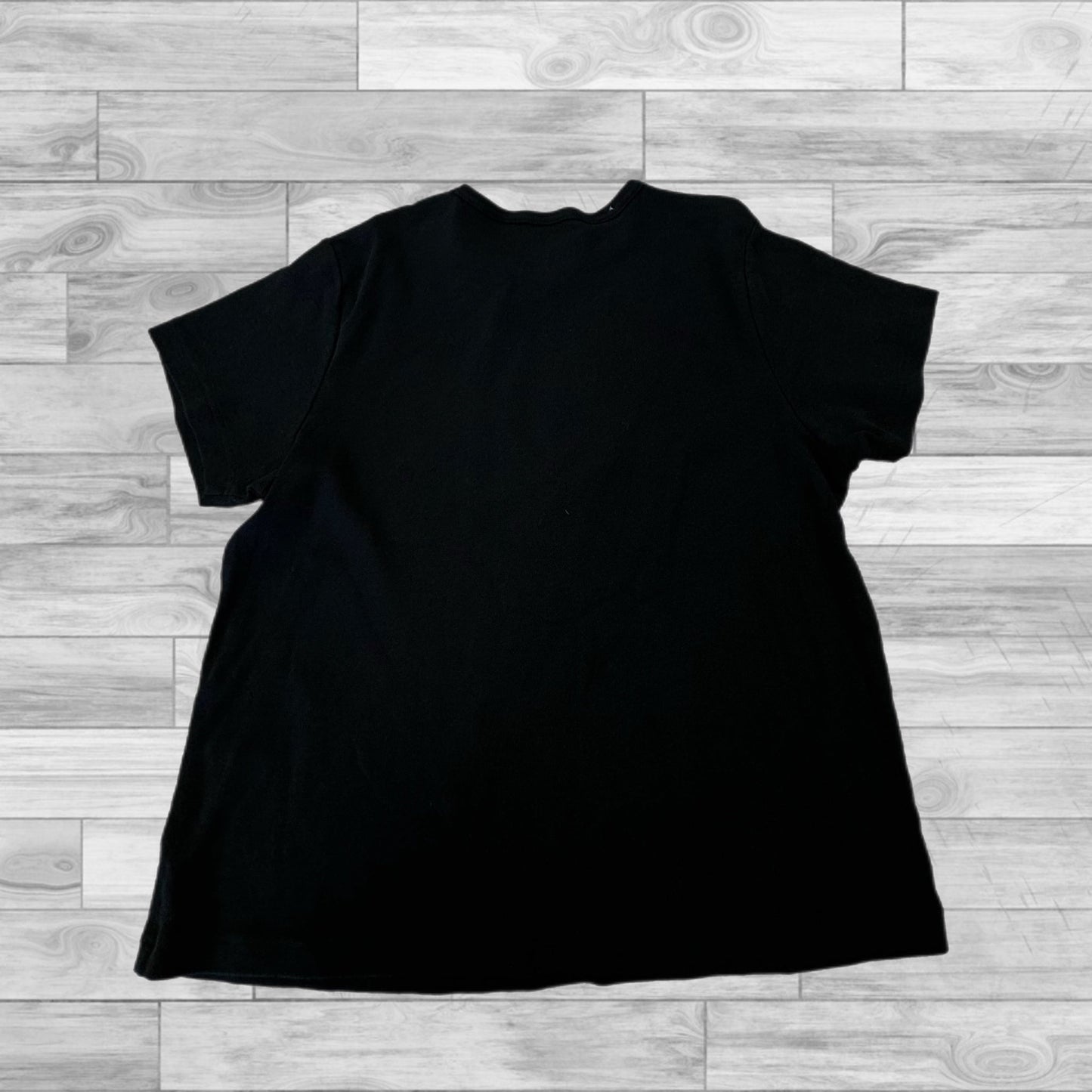 Black Top Short Sleeve Clothes Mentor, Size Xl