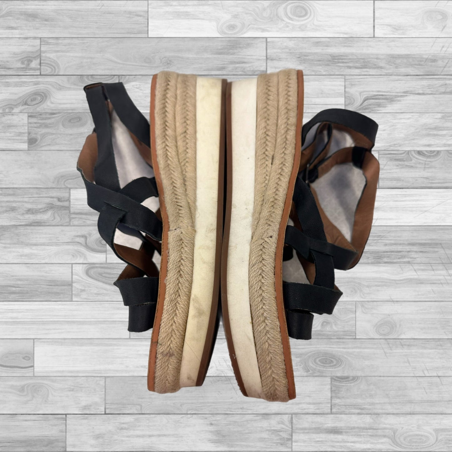 Black & Brown Shoes Heels Platform Lucky Brand, Size 8.5