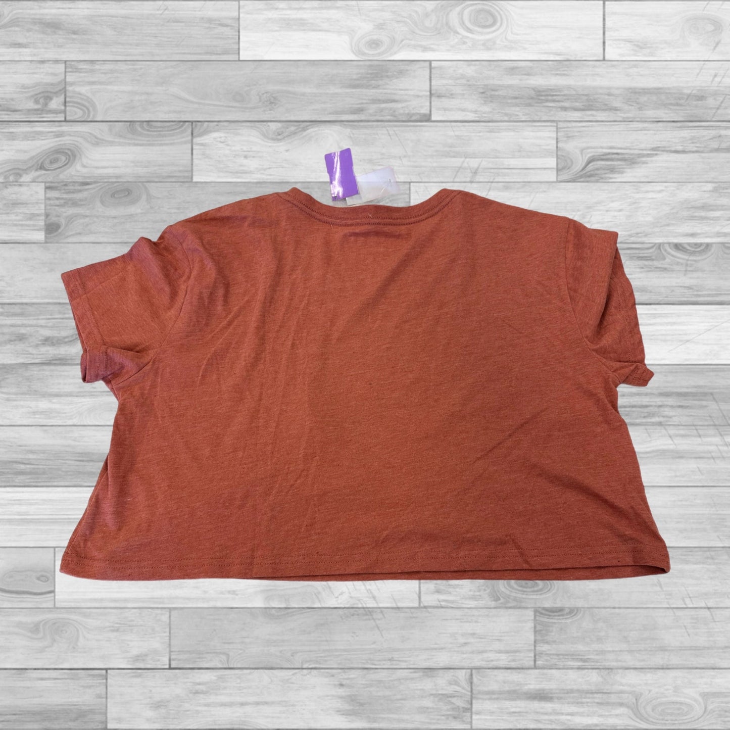 Orange Top Short Sleeve Basic Wrangler, Size L