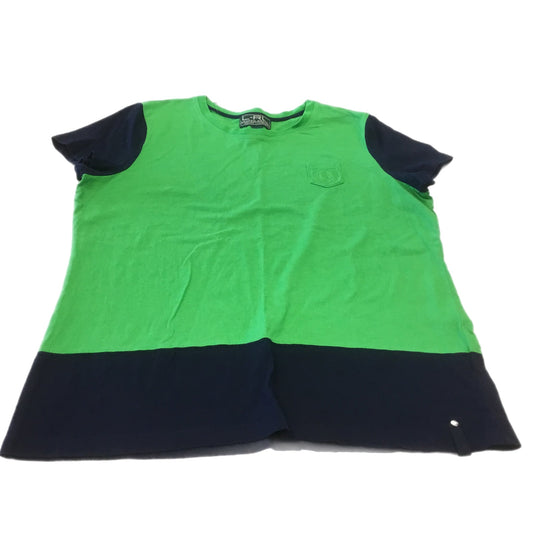 Green Top Short Sleeve Lauren By Ralph Lauren, Size Xl