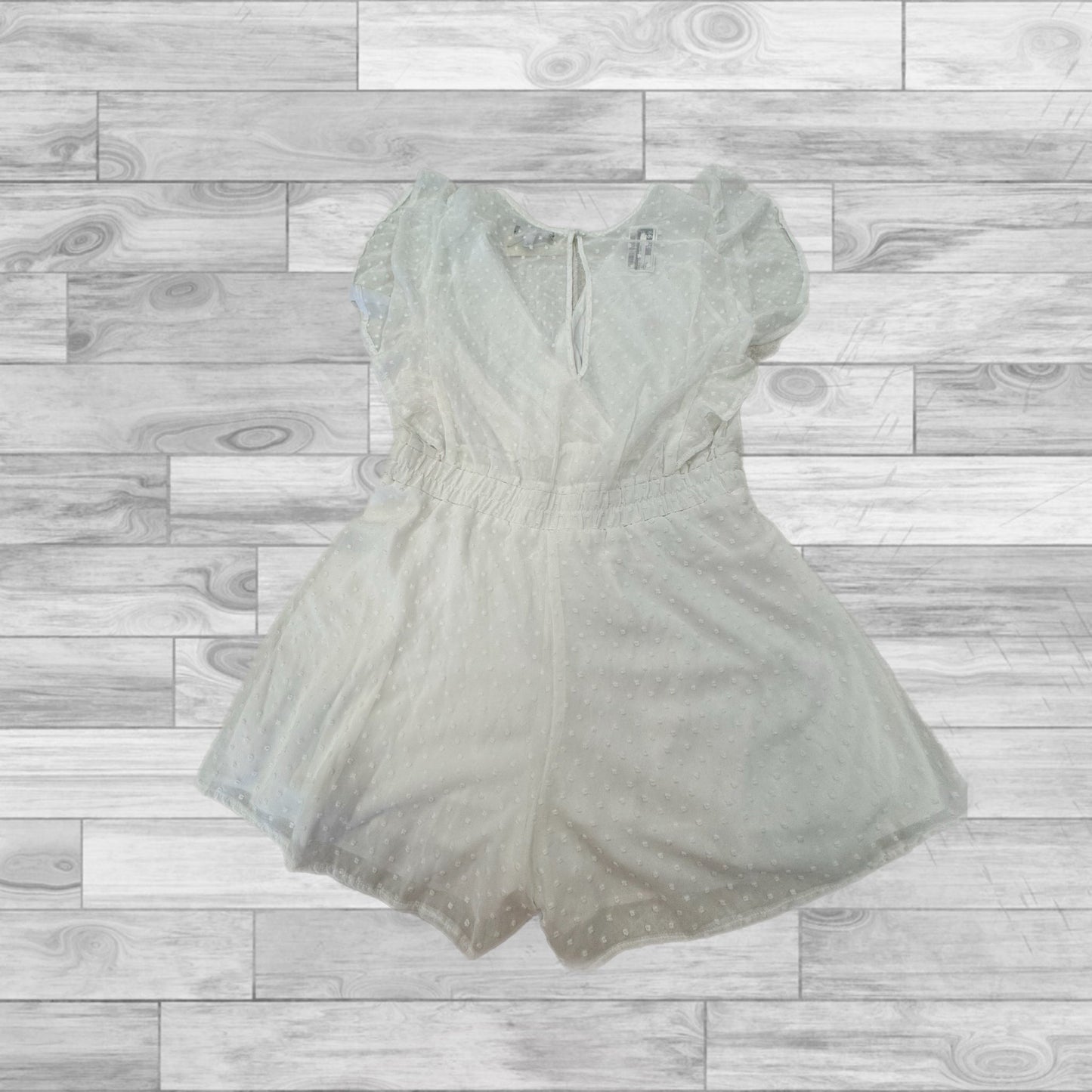 White Dress Casual Short Trixxi, Size Xl