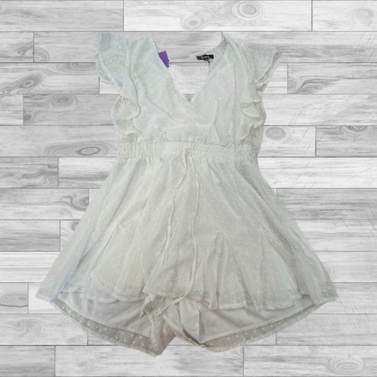 White Dress Casual Short Trixxi, Size Xl