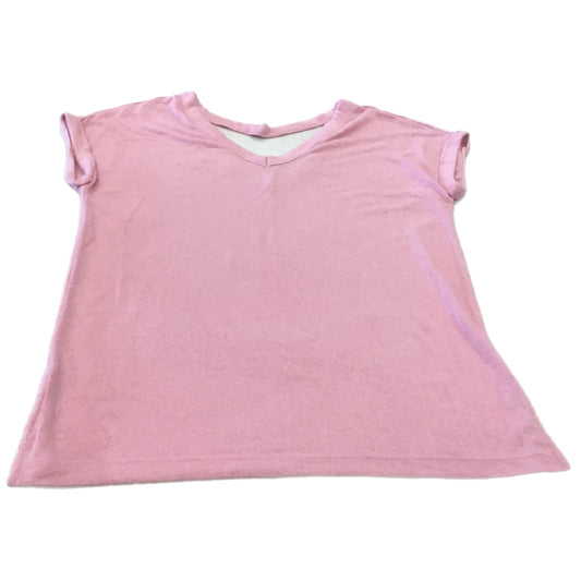 Pink Top Short Sleeve Loft, Size Xs