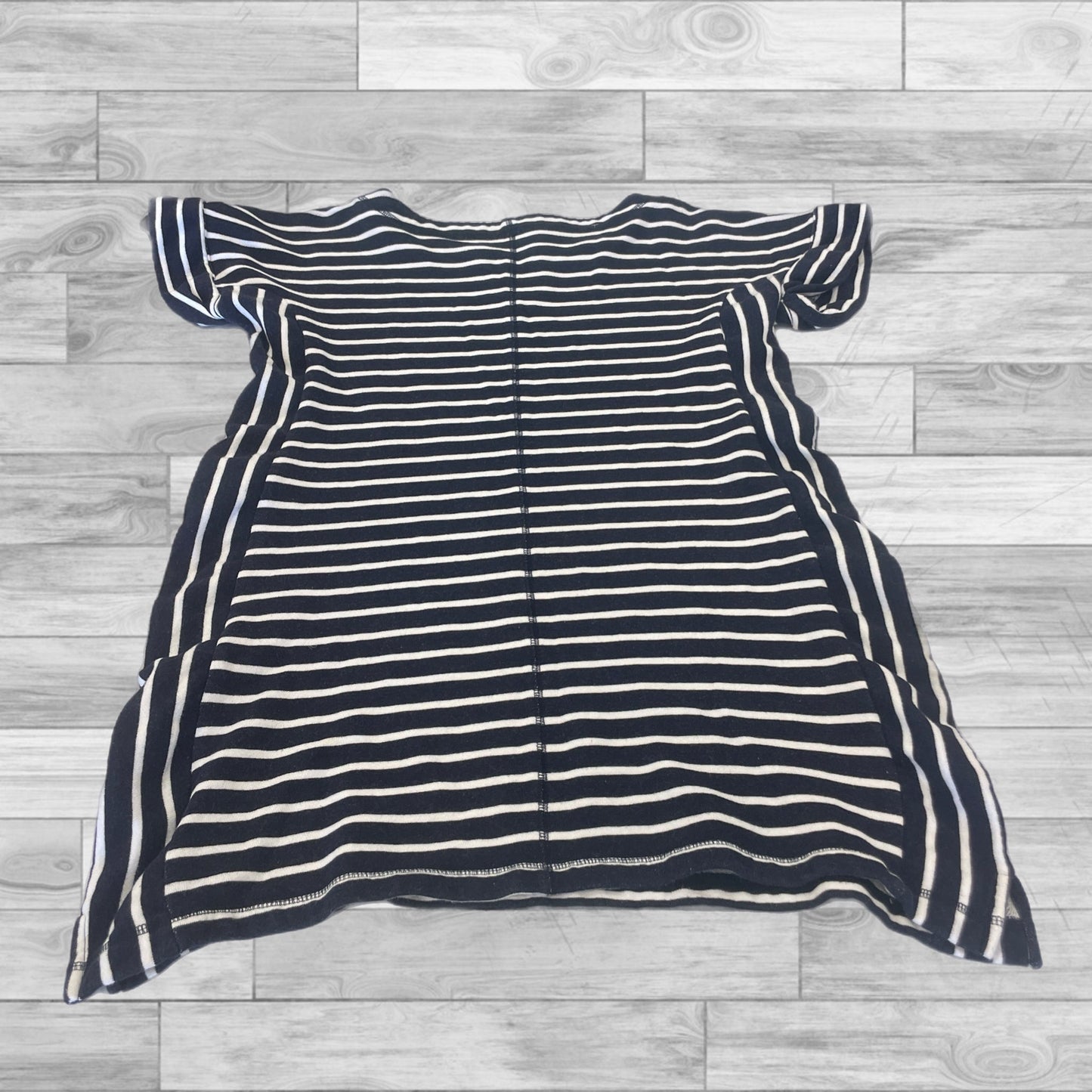 Striped Pattern Dress Casual Short Talbots, Size Xl