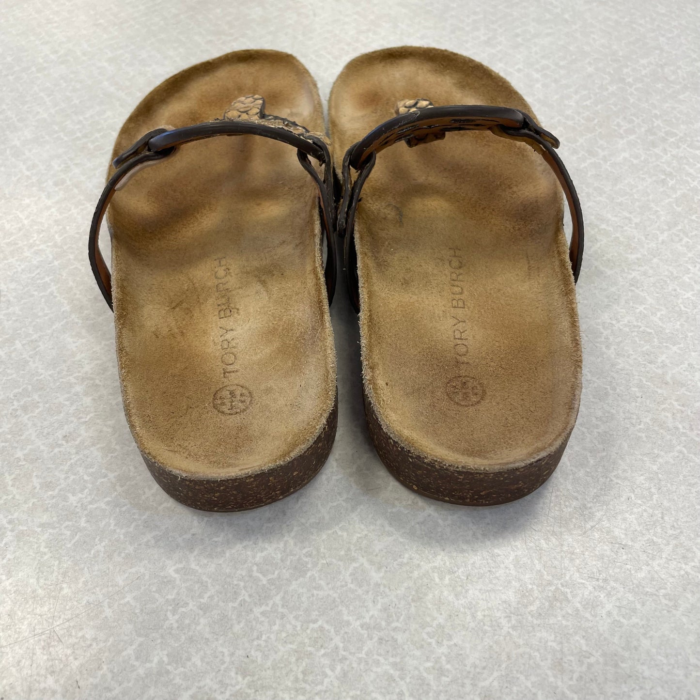 Brown Sandals Flats Tory Burch, Size 7