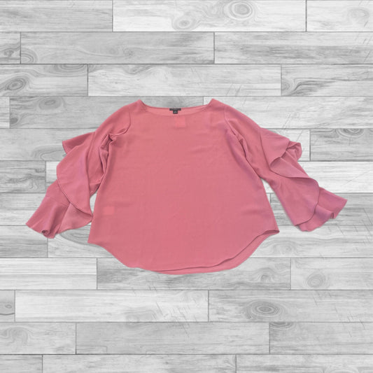 Top Long Sleeve By Ann Taylor In Pink, Size: Petite   Xs