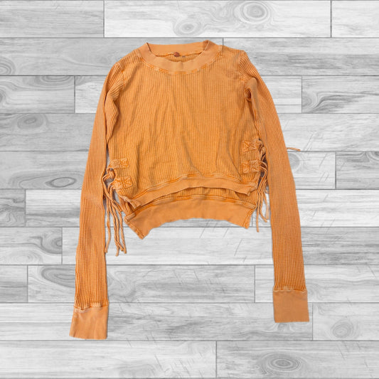 Orange Top Long Sleeve Free People, Size Xs