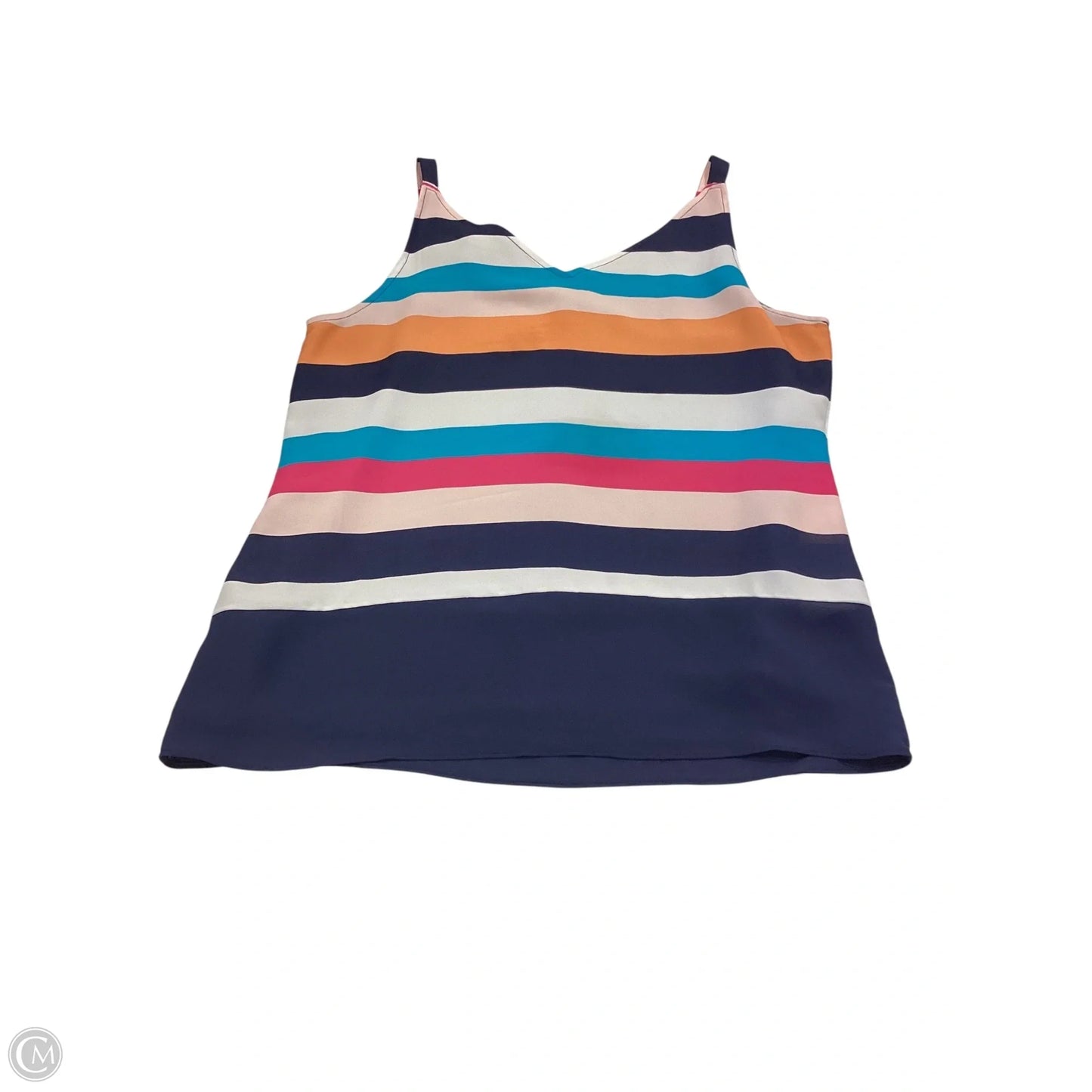 Top Sleeveless By Chicos In Striped Pattern, Size: 0