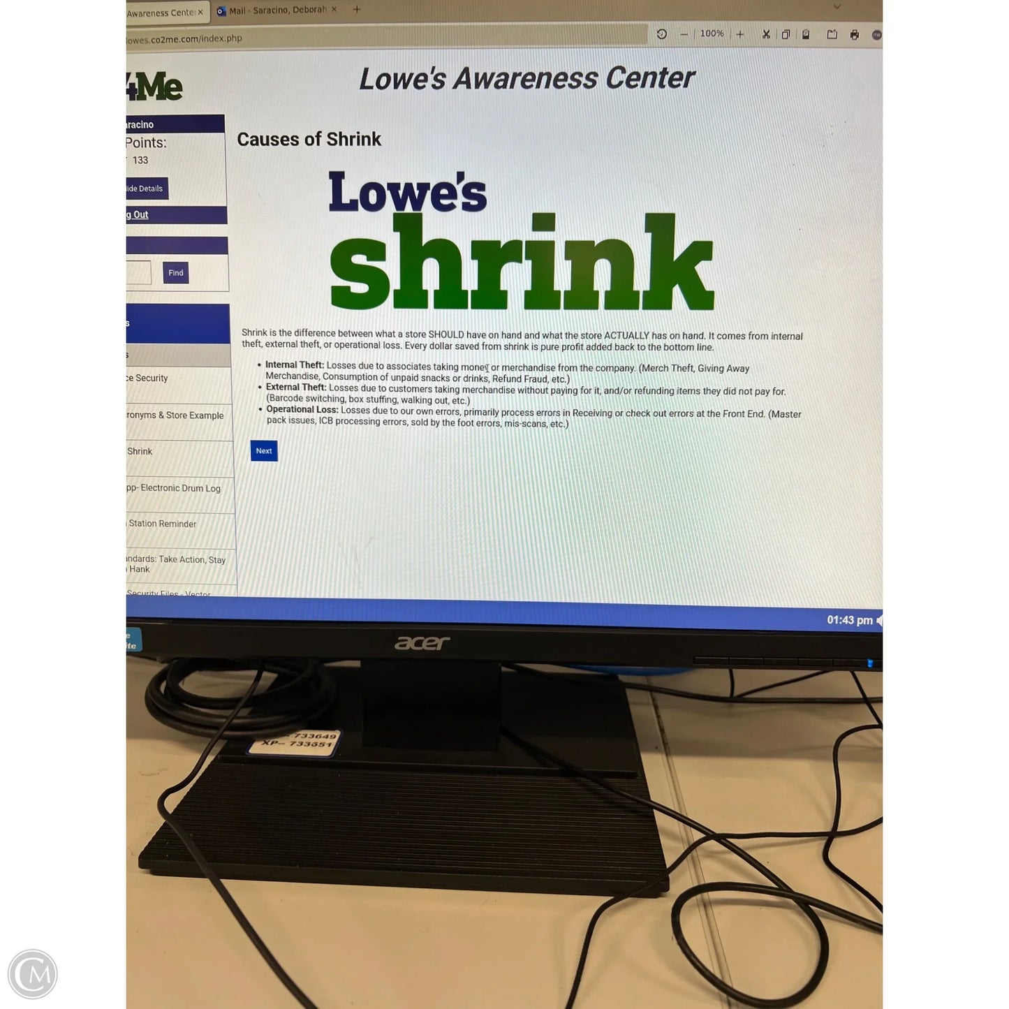 Top Sleeveless By Chicos In Striped Pattern, Size: 0