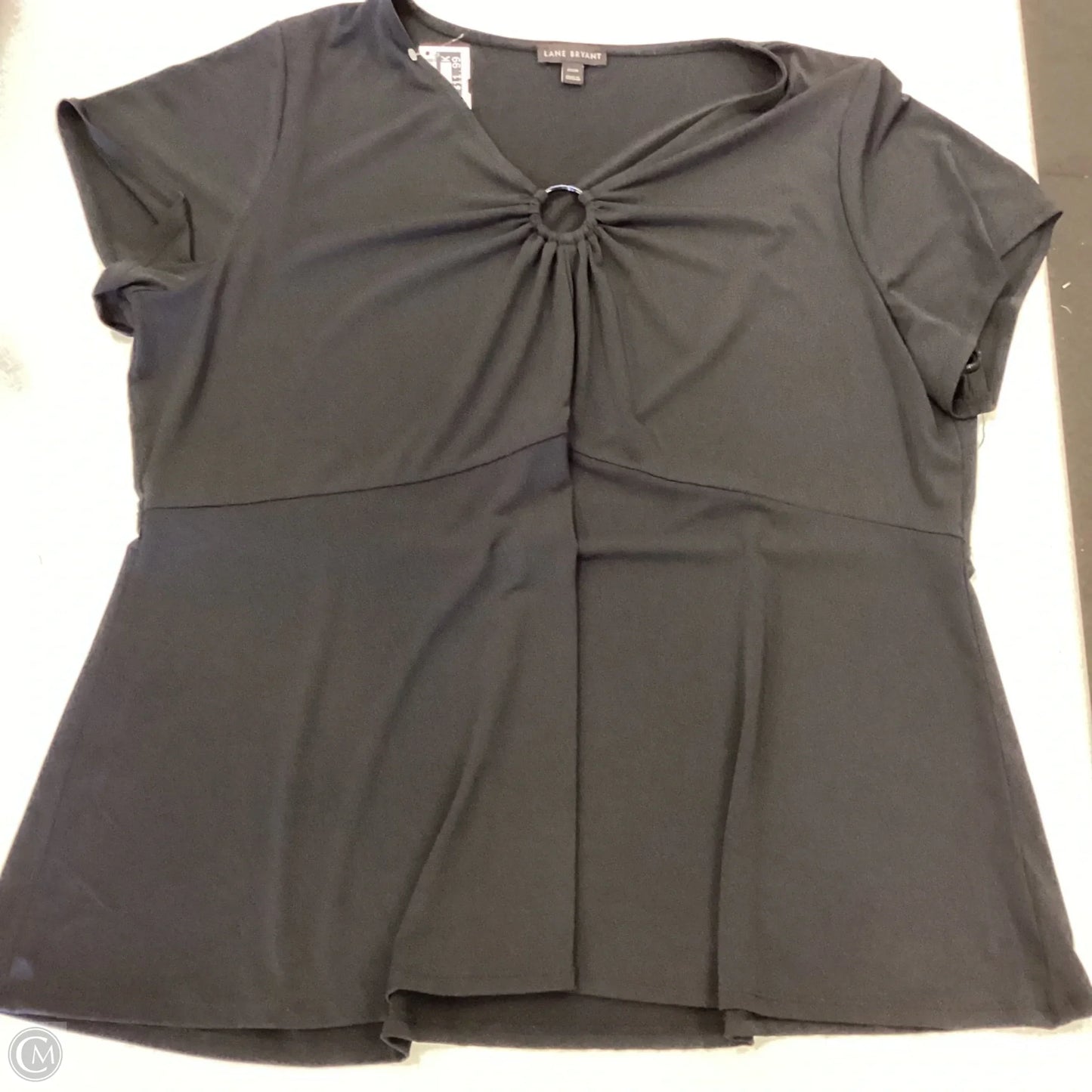 Top Short Sleeve By Lane Bryant In Black, Size: 22