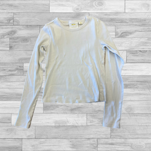 Top Long Sleeve By Maeve In White, Size: S