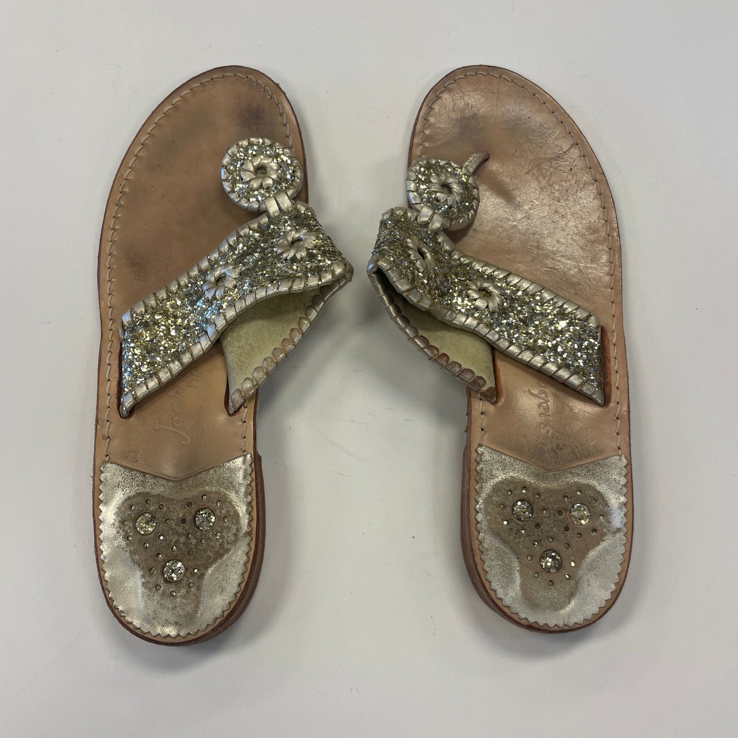 Sandals Flats By Jack Rogers In Tan, Size: 7.5