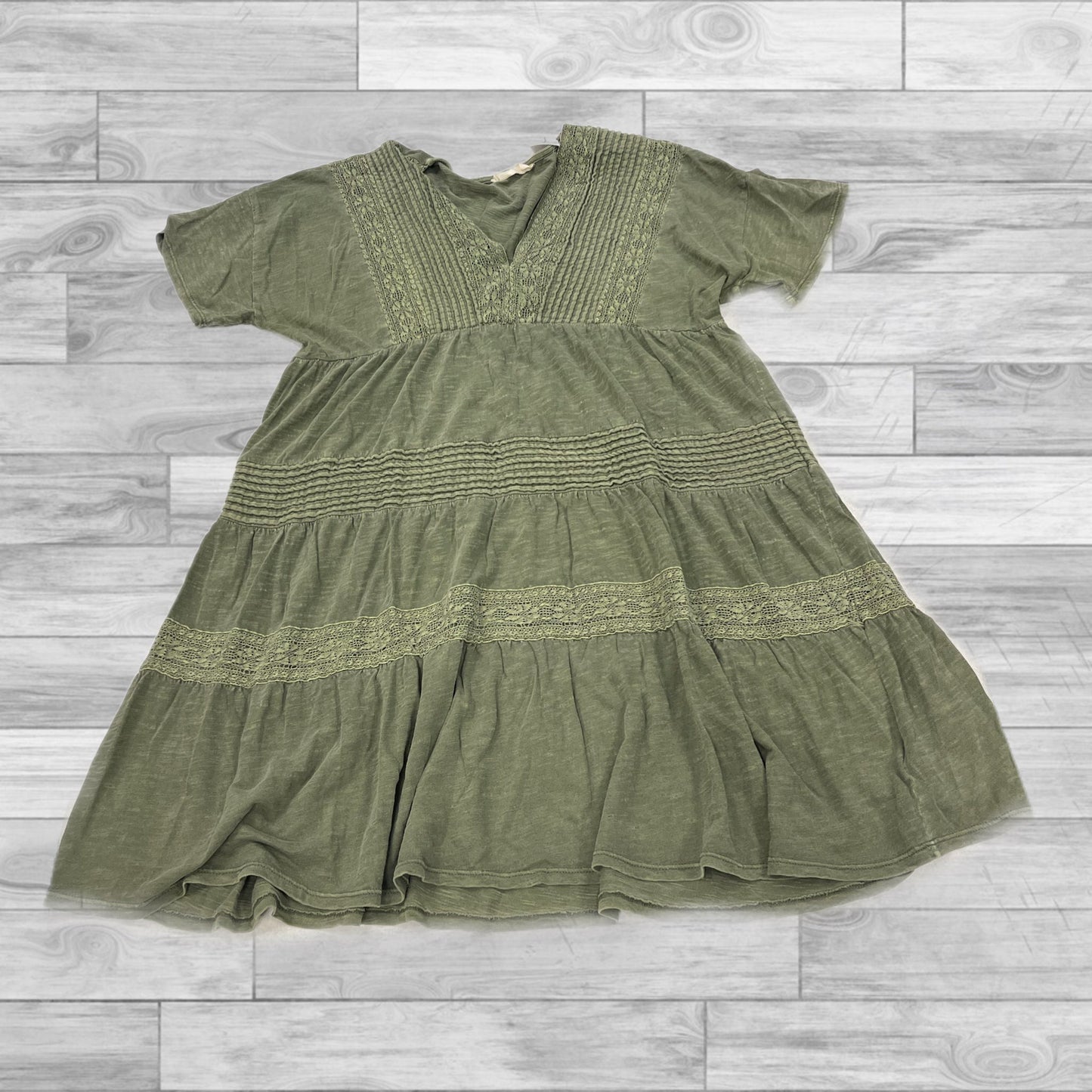 Dress Casual Short By Lucky Brand In Green, Size: M