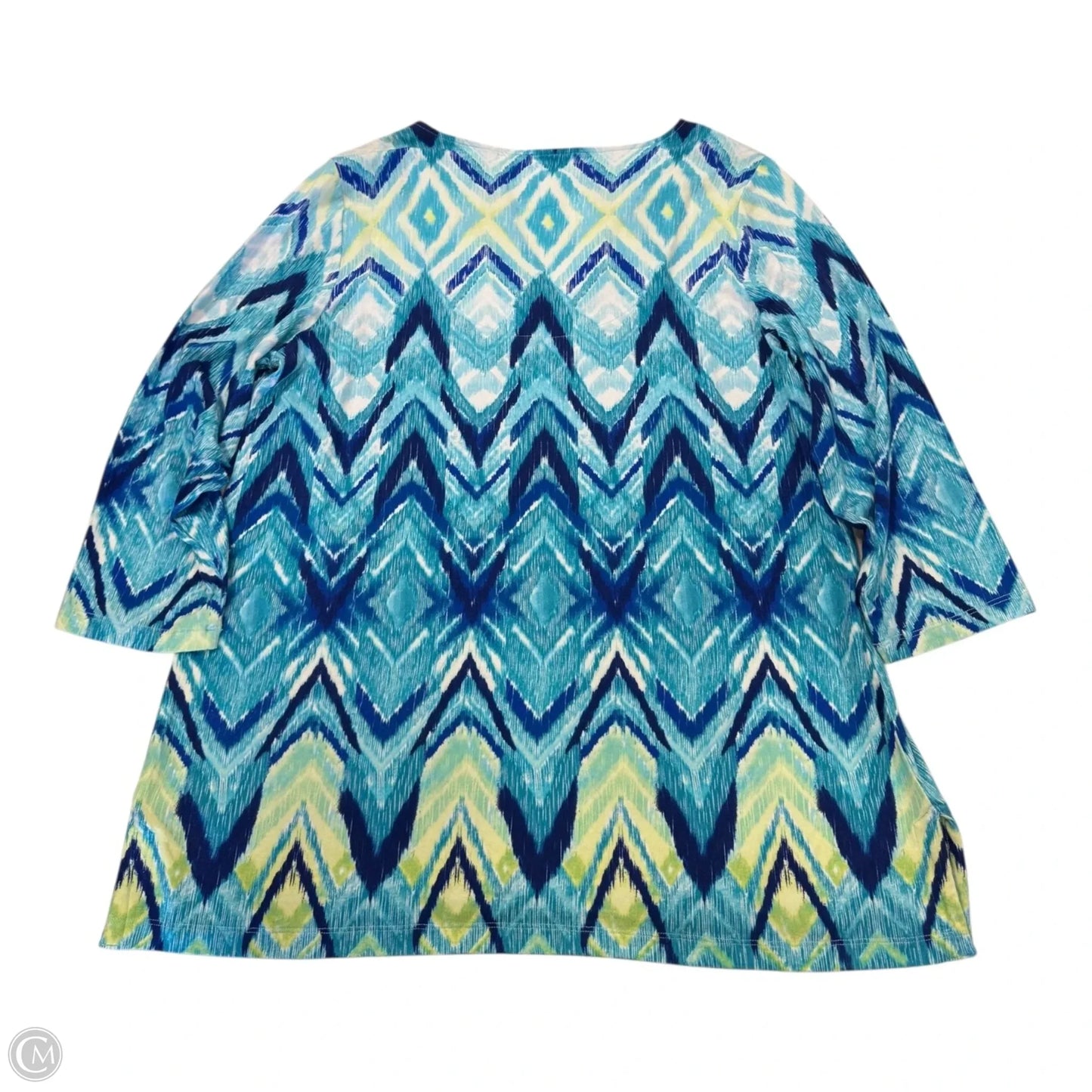 Top Long Sleeve By Chicos In Blue, Size: L