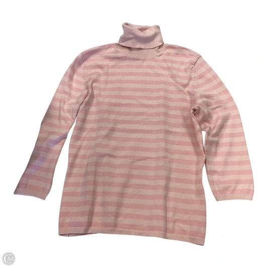 Top Long Sleeve By Ann Taylor In Pink, Size: M