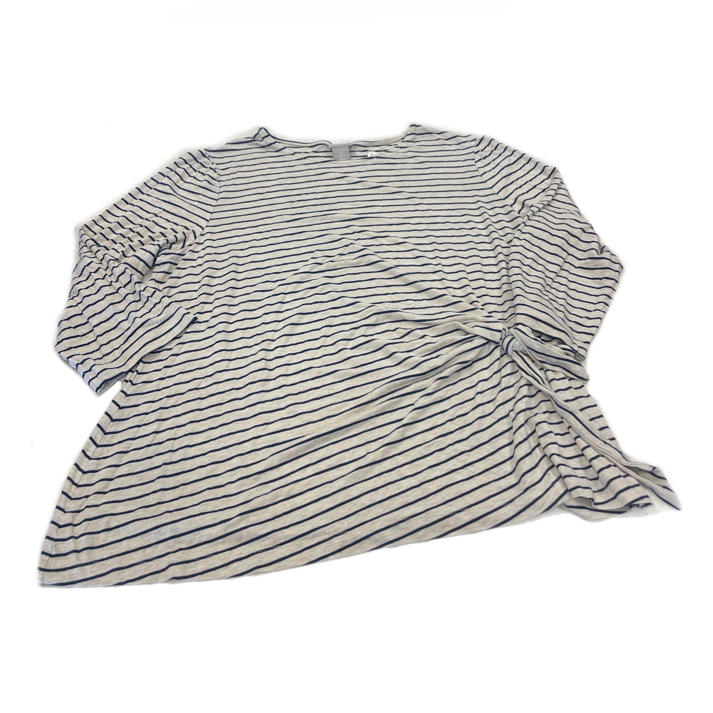 Top Short Sleeve By Chicos In Striped Pattern, Size: Xl