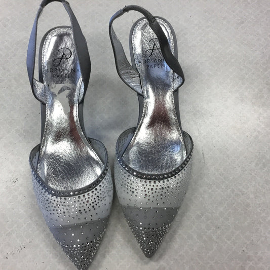 Shoes Heels Stiletto By Adrianna Papell In Silver, Size: 7.5