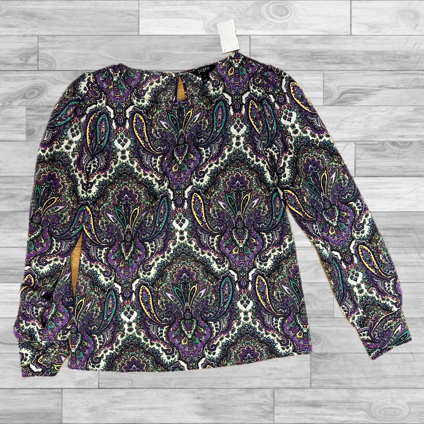 Top Long Sleeve By J. Crew In Multi-colored, Size: S