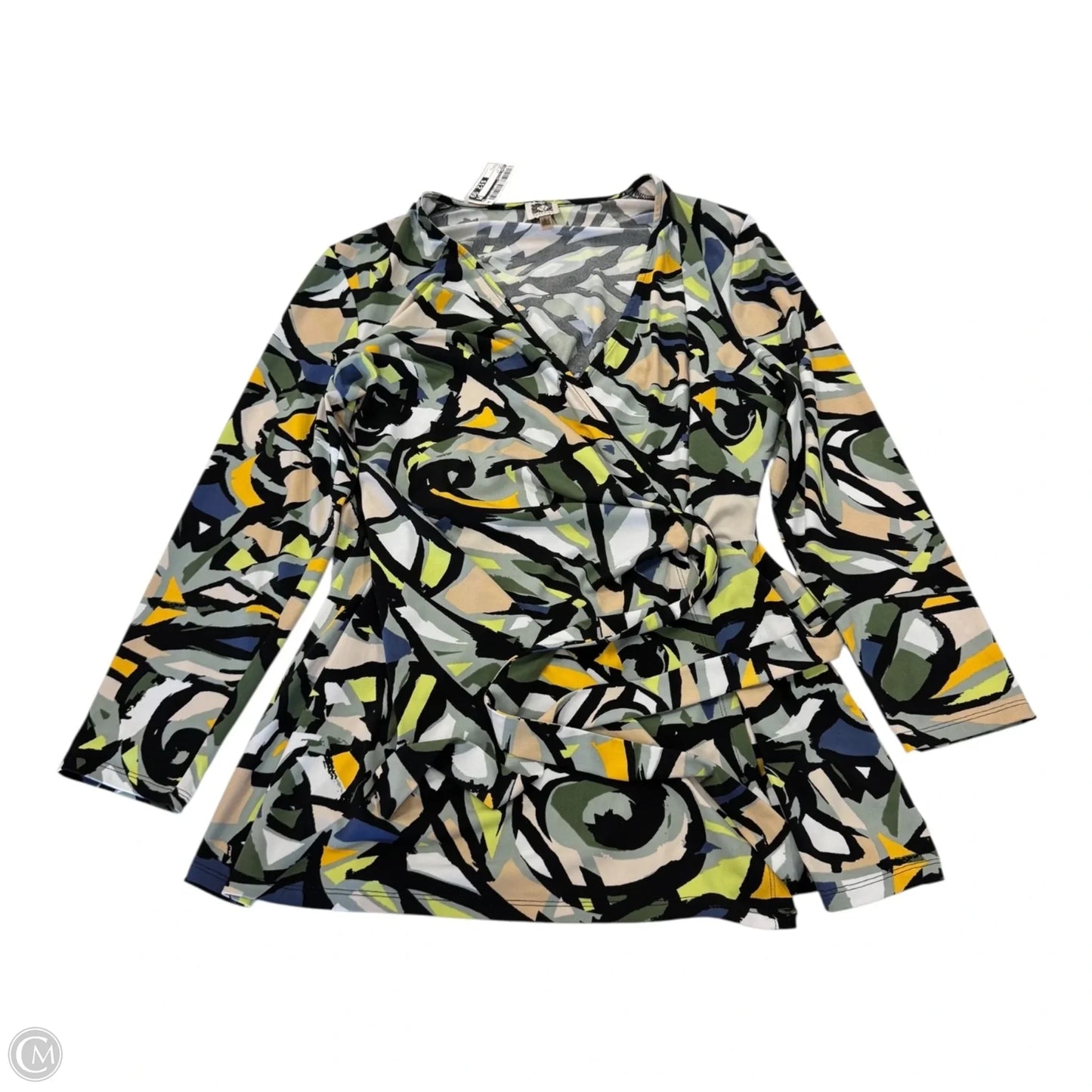 Top Long Sleeve By Anne Klein In Multi-colored, Size: L