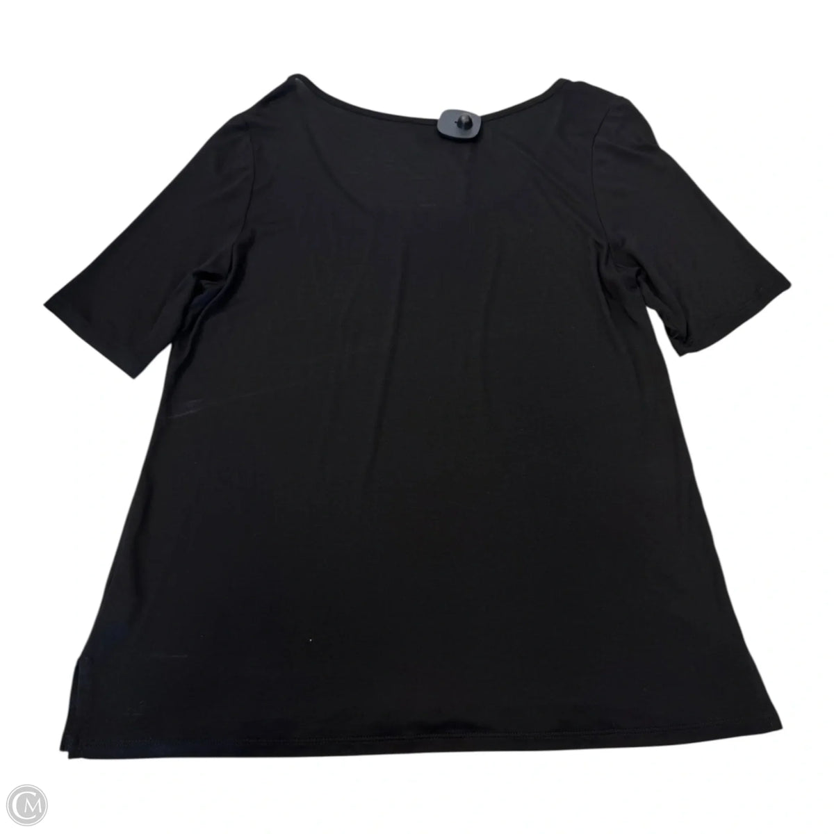 Top Short Sleeve By Talbots In Black, Size: Xl
