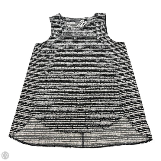 Top Sleeveless By Talbots In Black & White, Size: S