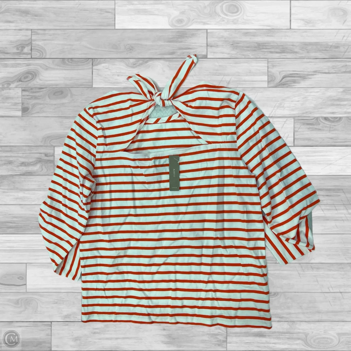 Top Long Sleeve By J. Crew In Striped Pattern, Size: M