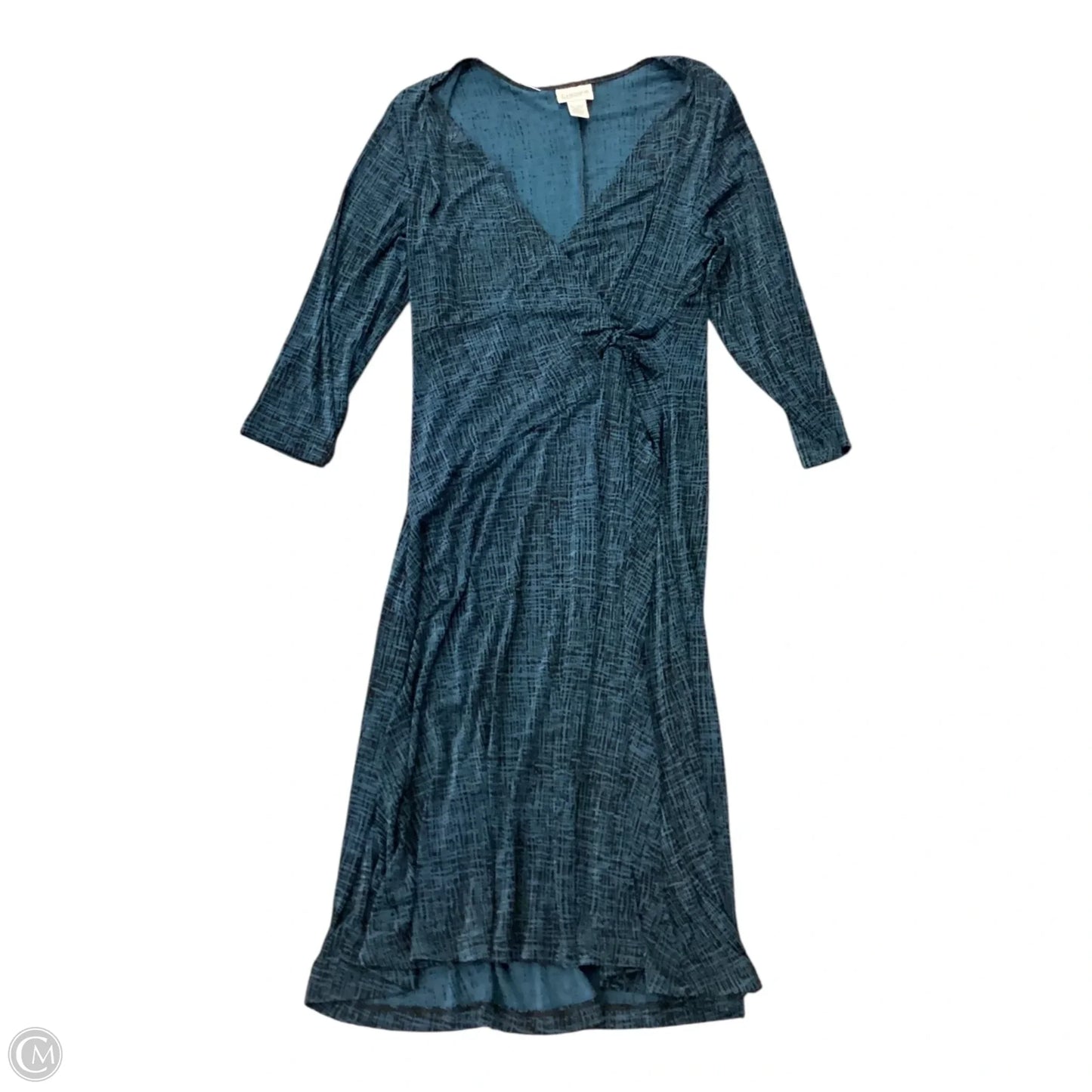 Dress Casual Short By Chicos In Black & Blue, Size: L