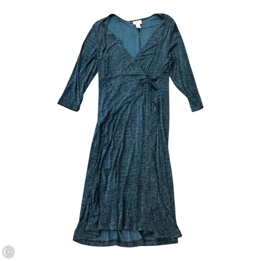 Dress Casual Short By Chicos In Black & Blue, Size: L