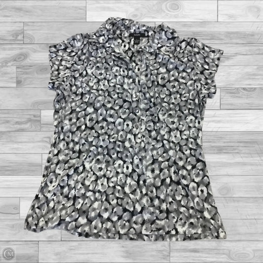 Top Short Sleeve By Alfani In Grey, Size: L