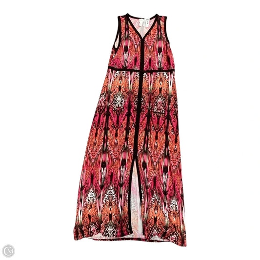 Dress Casual Maxi By Chicos In Multi-colored, Size: L