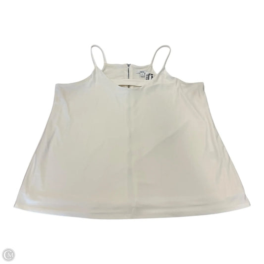 Top Sleeveless By Bar Iii In White, Size: 1x