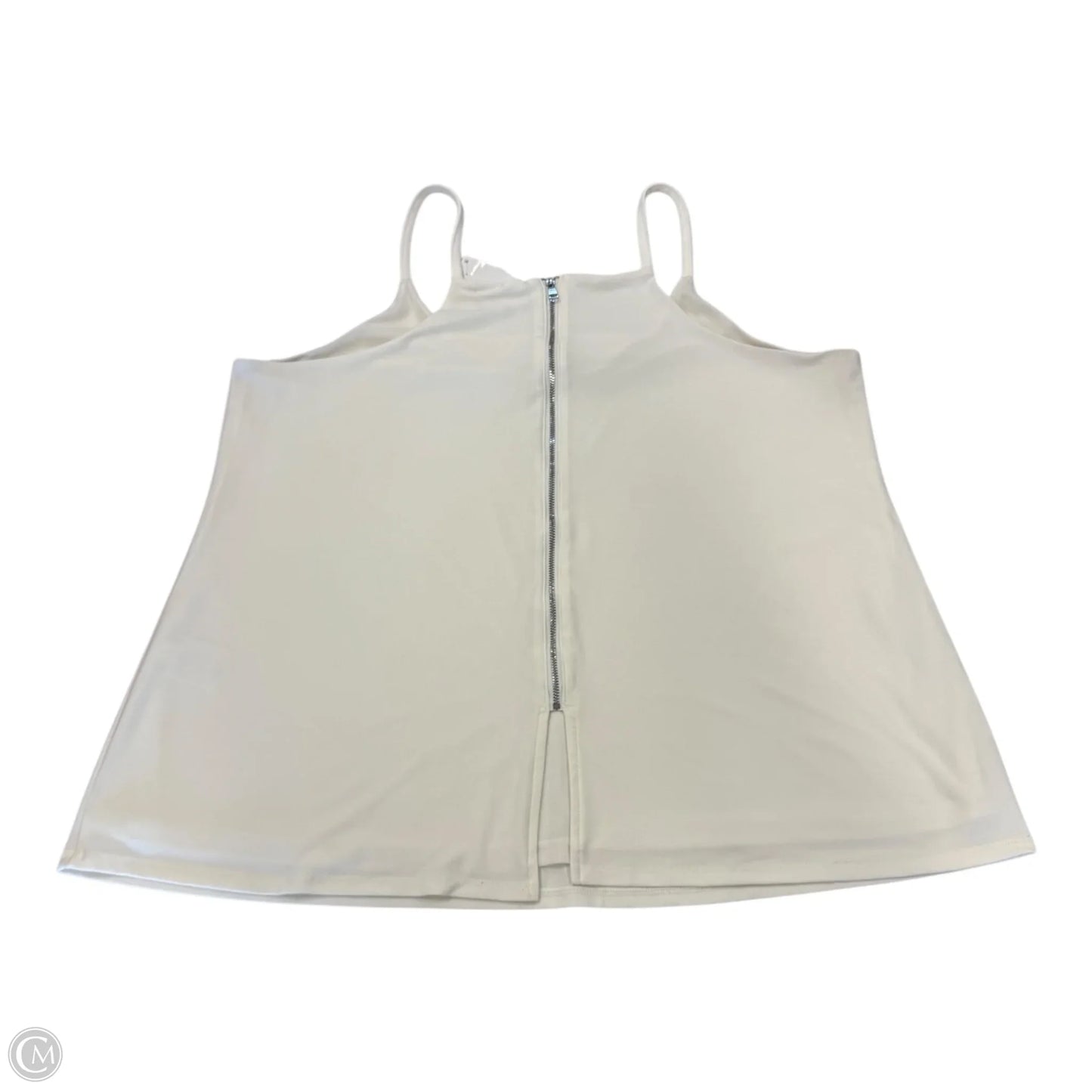 Top Sleeveless By Bar Iii In White, Size: 1x
